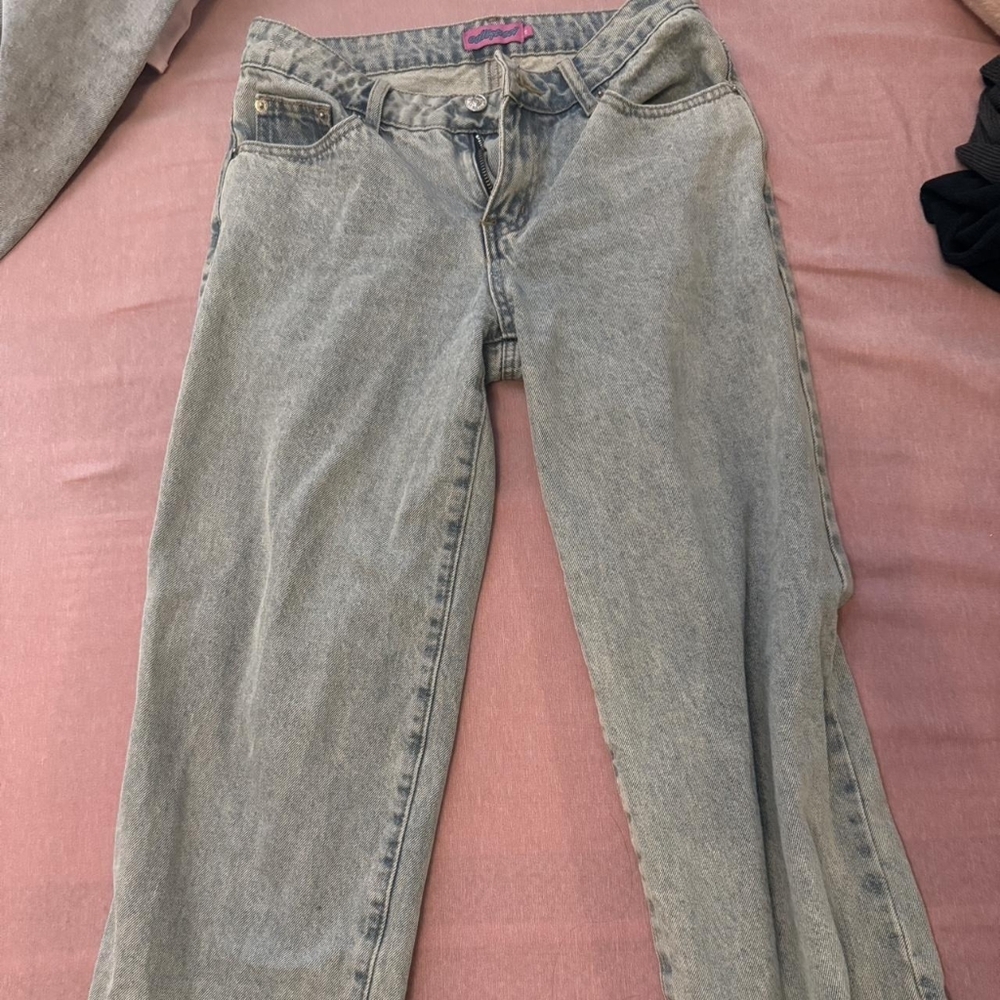 Edikted Women's Straight Leg Gray Jeans